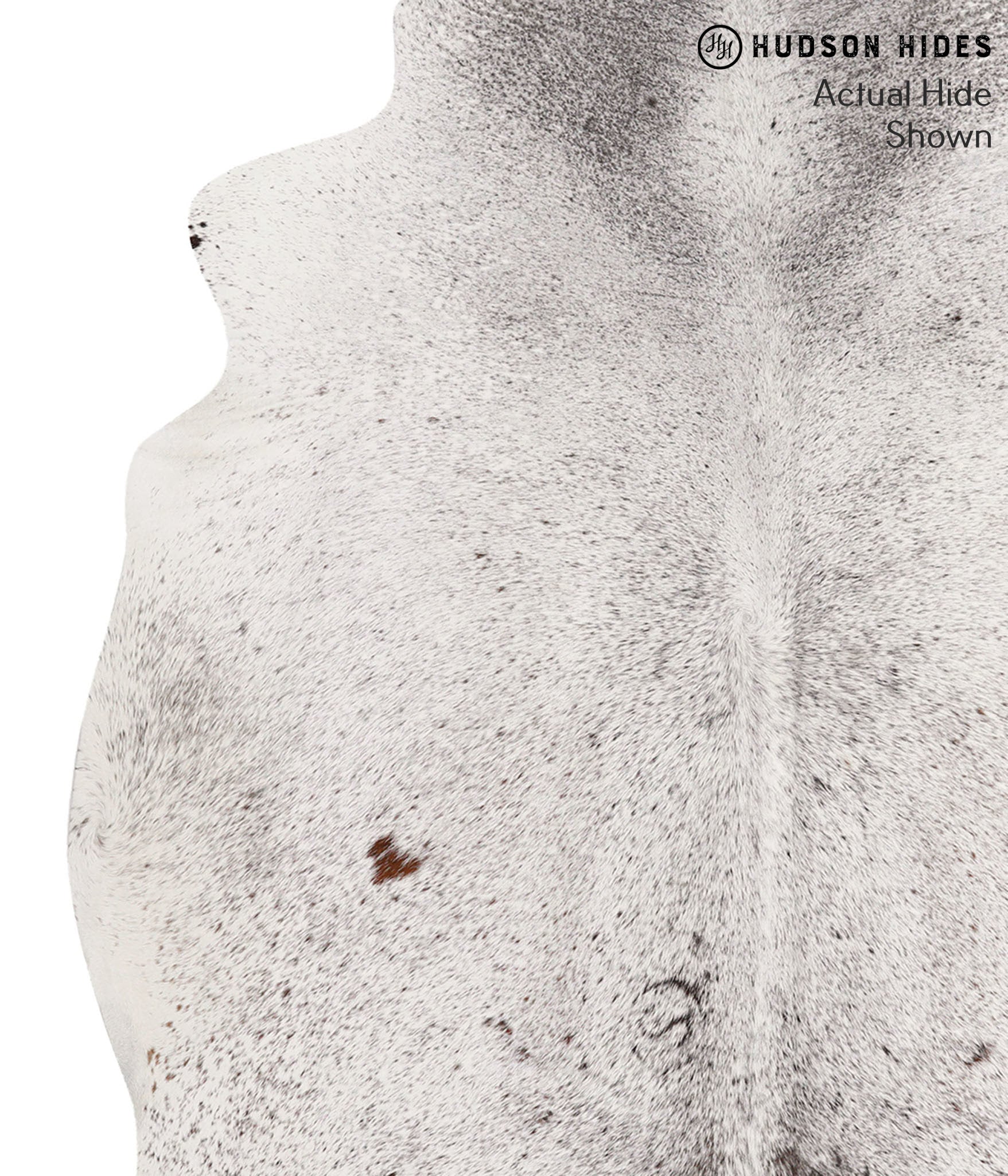 Salt and Pepper Black Cowhide Rug #67777