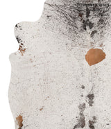 Salt and Pepper Brown X-Large Brazilian Cowhide Rug 7'5"H x 6'6"W #67788 by Hudson Hides