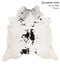 Salt and Pepper Black XX-Large Brazilian Cowhide Rug 7'1