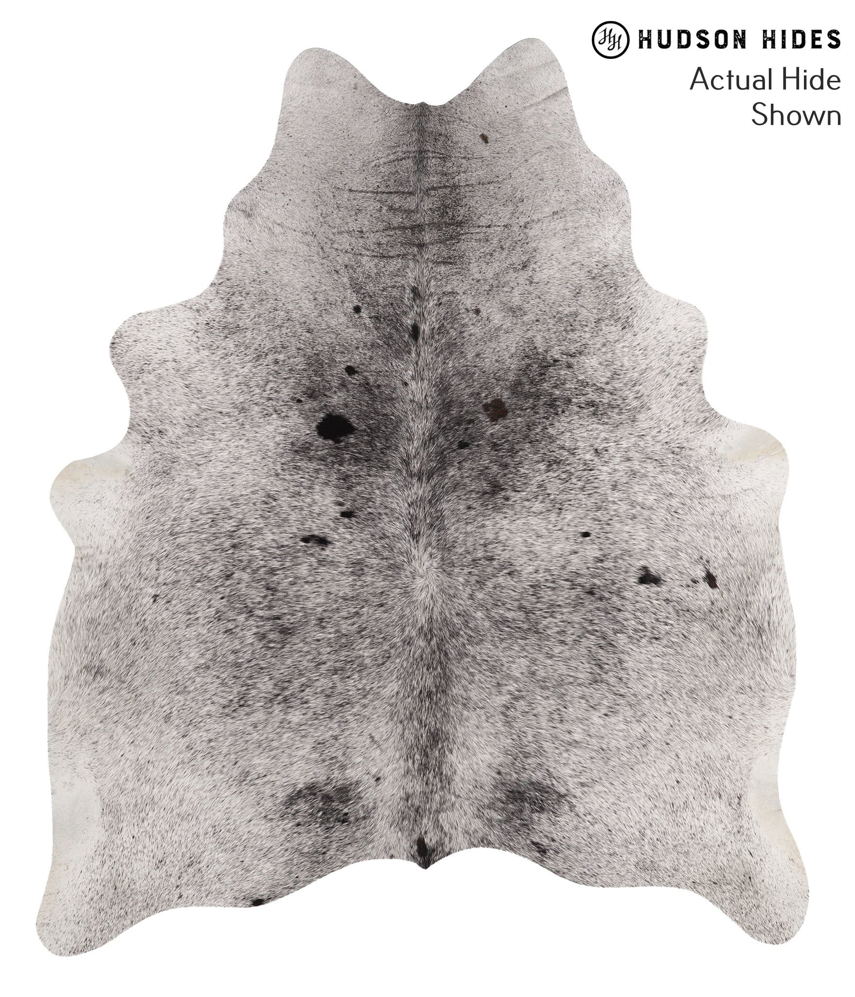 Salt and Pepper Black Cowhide Rug #67822
