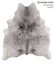 Salt and Pepper Black X-Large Brazilian Cowhide Rug 7'3"H x 6'1"W #67822 by Hudson Hides