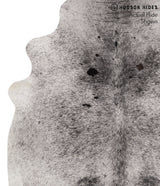 Salt and Pepper Black X-Large Brazilian Cowhide Rug 7'3"H x 6'1"W #67822 by Hudson Hides