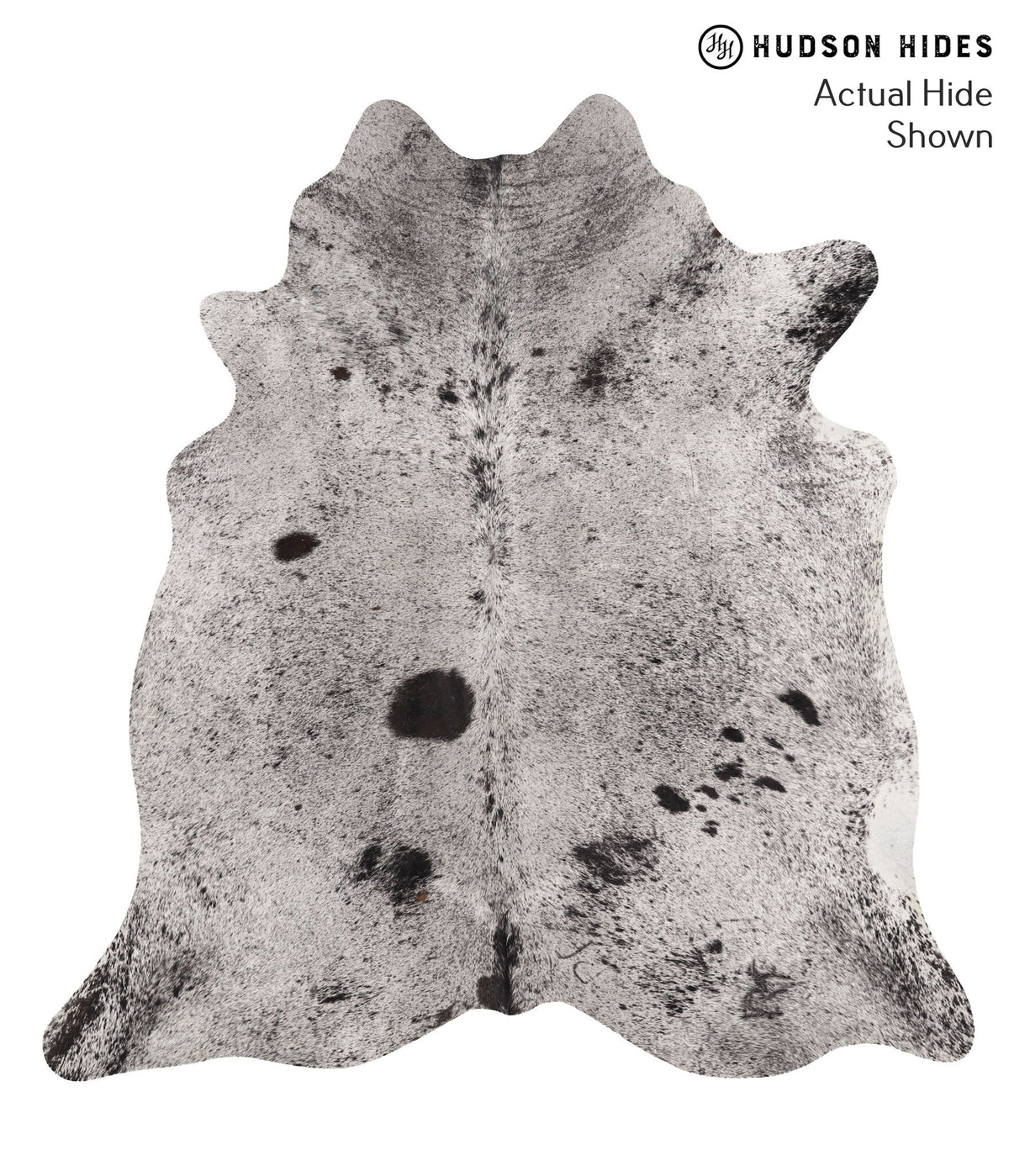 Salt and Pepper Black Cowhide Rug #67830