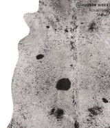 Salt and Pepper Black X-Large Brazilian Cowhide Rug 6'7"H x 6'2"W #67830 by Hudson Hides