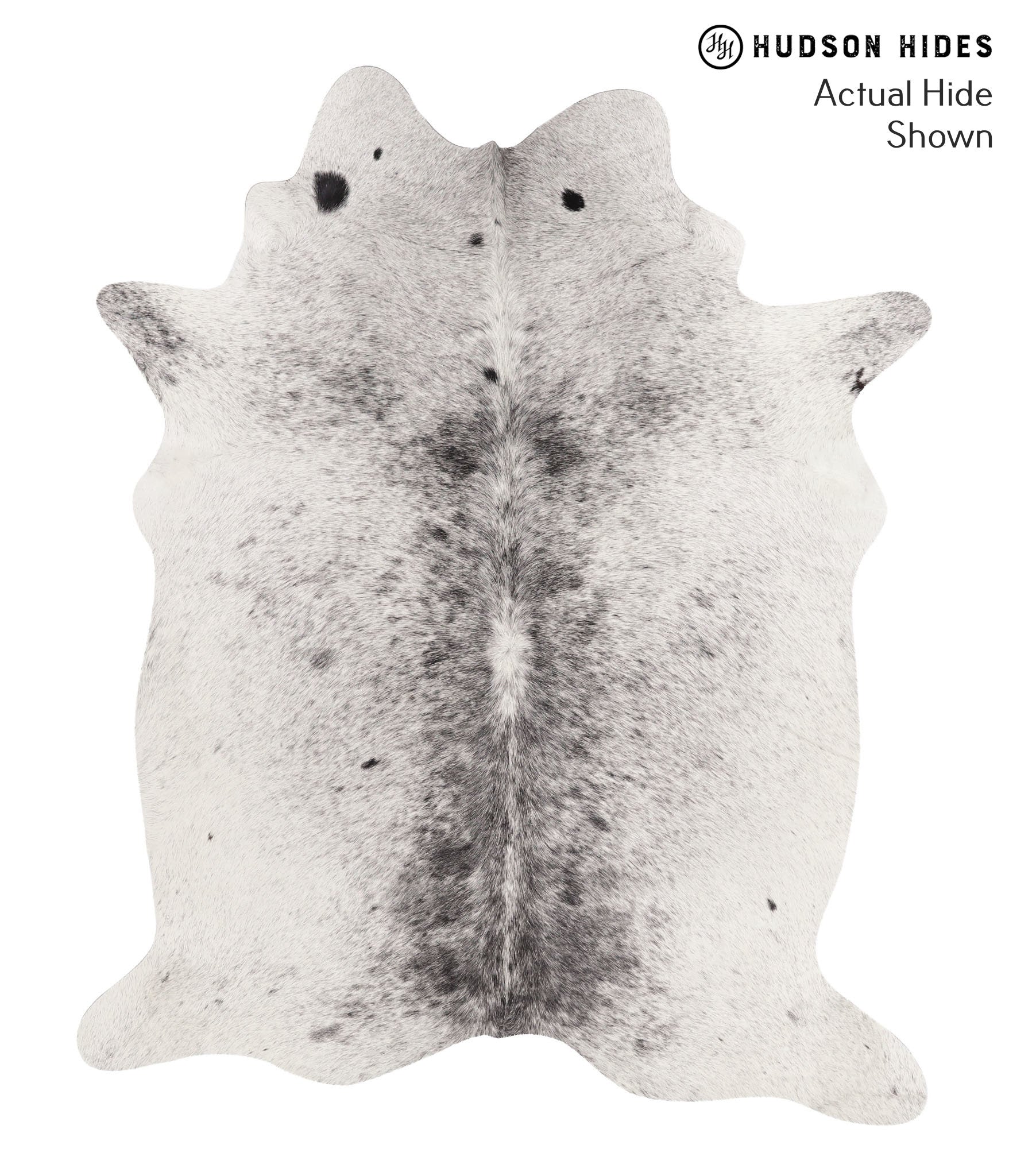 Salt and Pepper Black Cowhide Rug #67833