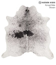 Salt and Pepper Black X-Large Brazilian Cowhide Rug 6'10"H x 6'7"W #67879 by Hudson Hides