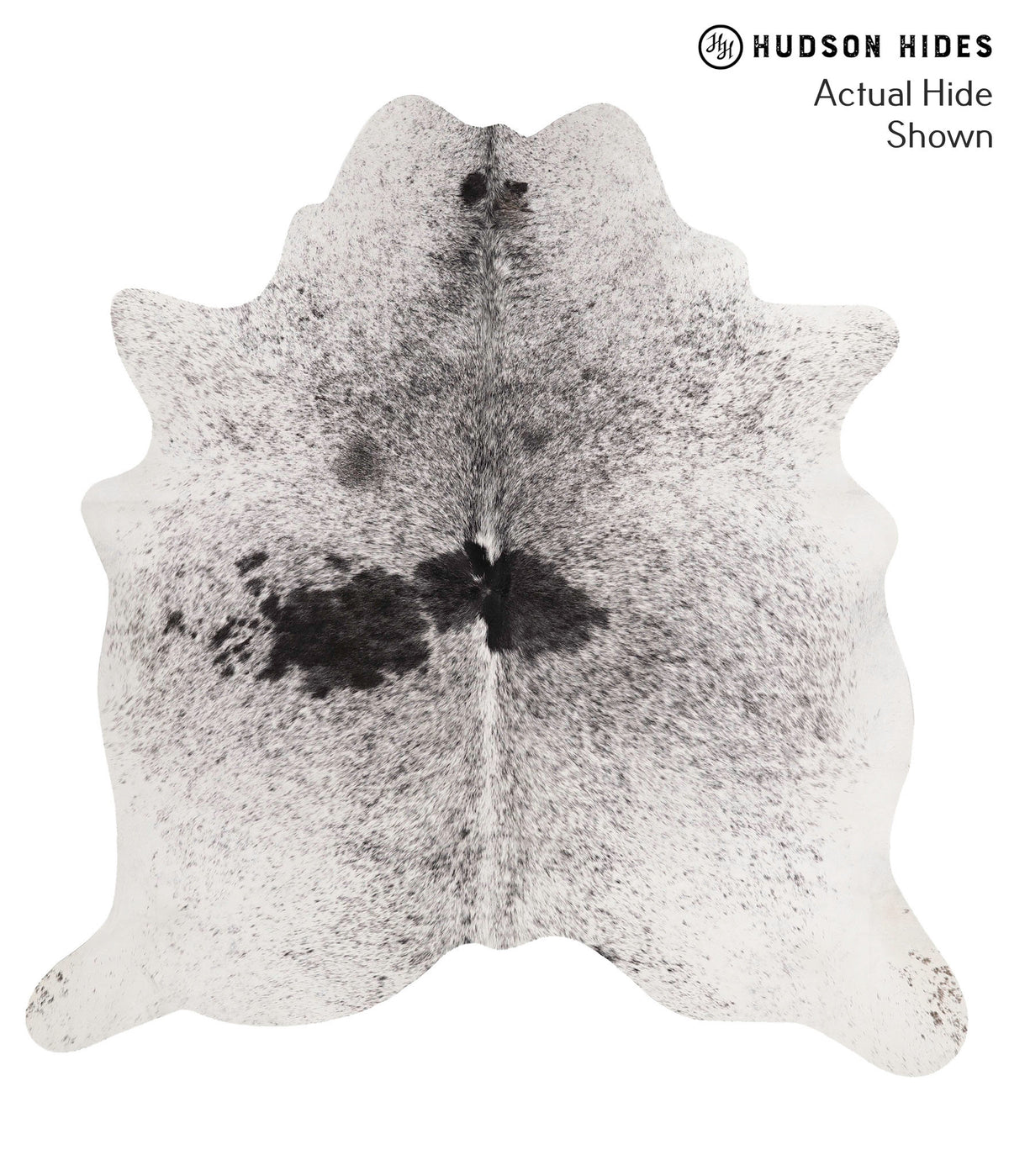 Salt and Pepper Black Cowhide Rug #67879