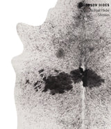 Salt and Pepper Black X-Large Brazilian Cowhide Rug 6'10"H x 6'7"W #67879 by Hudson Hides