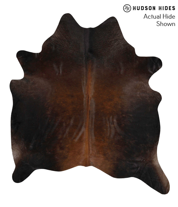 Chocolate X-Large Brazilian Cowhide Rug 6'11"H x 5'11"W #67890 by Hudson Hides