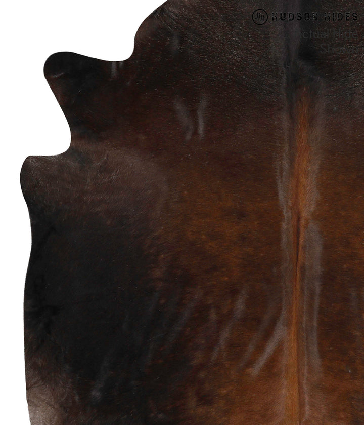 Chocolate X-Large Brazilian Cowhide Rug 6'11"H x 5'11"W #67890 by Hudson Hides