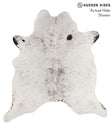 Salt and Pepper Black X-Large Brazilian Cowhide Rug 6'9"H x 6'3"W #67893 by Hudson Hides