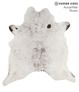 Salt and Pepper Black X-Large Brazilian Cowhide Rug 6'9"H x 6'3"W #67893 by Hudson Hides