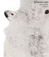 Salt and Pepper Black X-Large Brazilian Cowhide Rug 6'9"H x 6'3"W #67893 by Hudson Hides