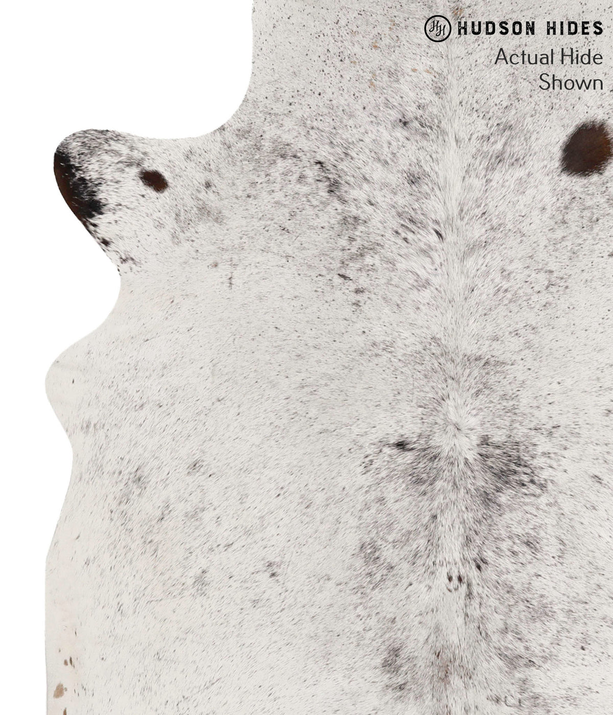 Salt and Pepper Black Cowhide Rug #67893