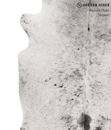 Salt and Pepper Black X-Large Brazilian Cowhide Rug 7'10"H x 6'2"W #67911 by Hudson Hides