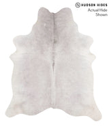 Medium Grey X-Large Brazilian Cowhide Rug 7'1"H x 6'0"W #67928 by Hudson Hides