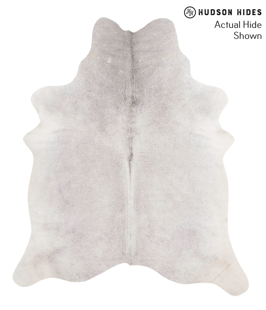 Medium Grey X-Large Brazilian Cowhide Rug 7'1"H x 6'0"W #67928 by Hudson Hides
