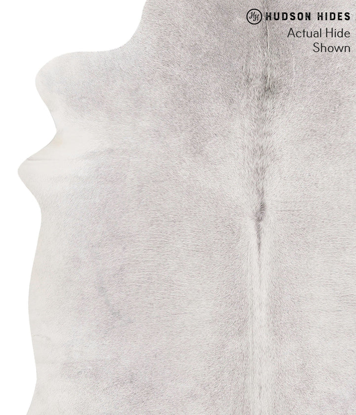 Medium Grey X-Large Brazilian Cowhide Rug 7'1"H x 6'0"W #67928 by Hudson Hides