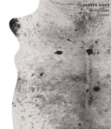 Salt and Pepper Black Large Brazilian Cowhide Rug 6'8"H x 5'8"W #67943 by Hudson Hides