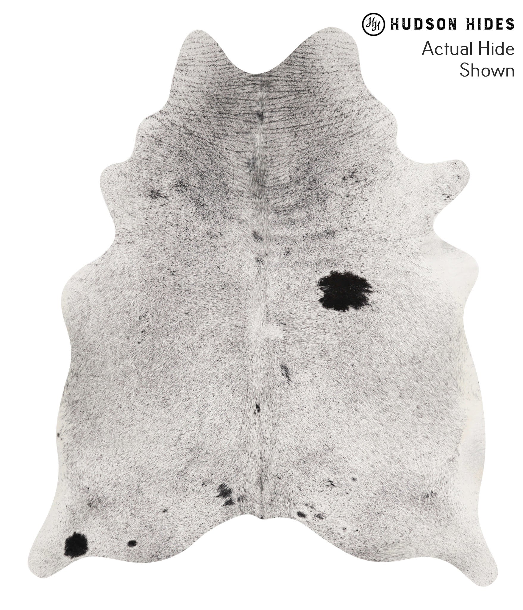 Salt and Pepper Black Cowhide Rug #67973