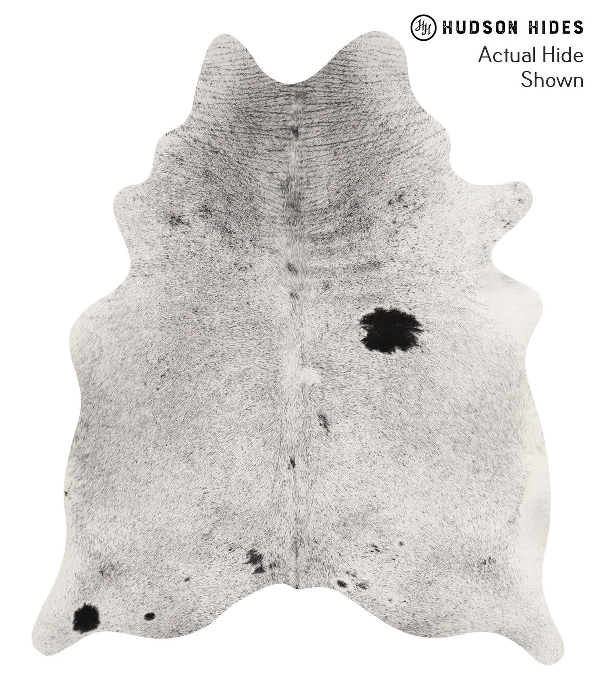 Salt and Pepper Black Cowhide Rug #67973