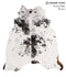 Salt and Pepper Black X-Large Brazilian Cowhide Rug 6'8