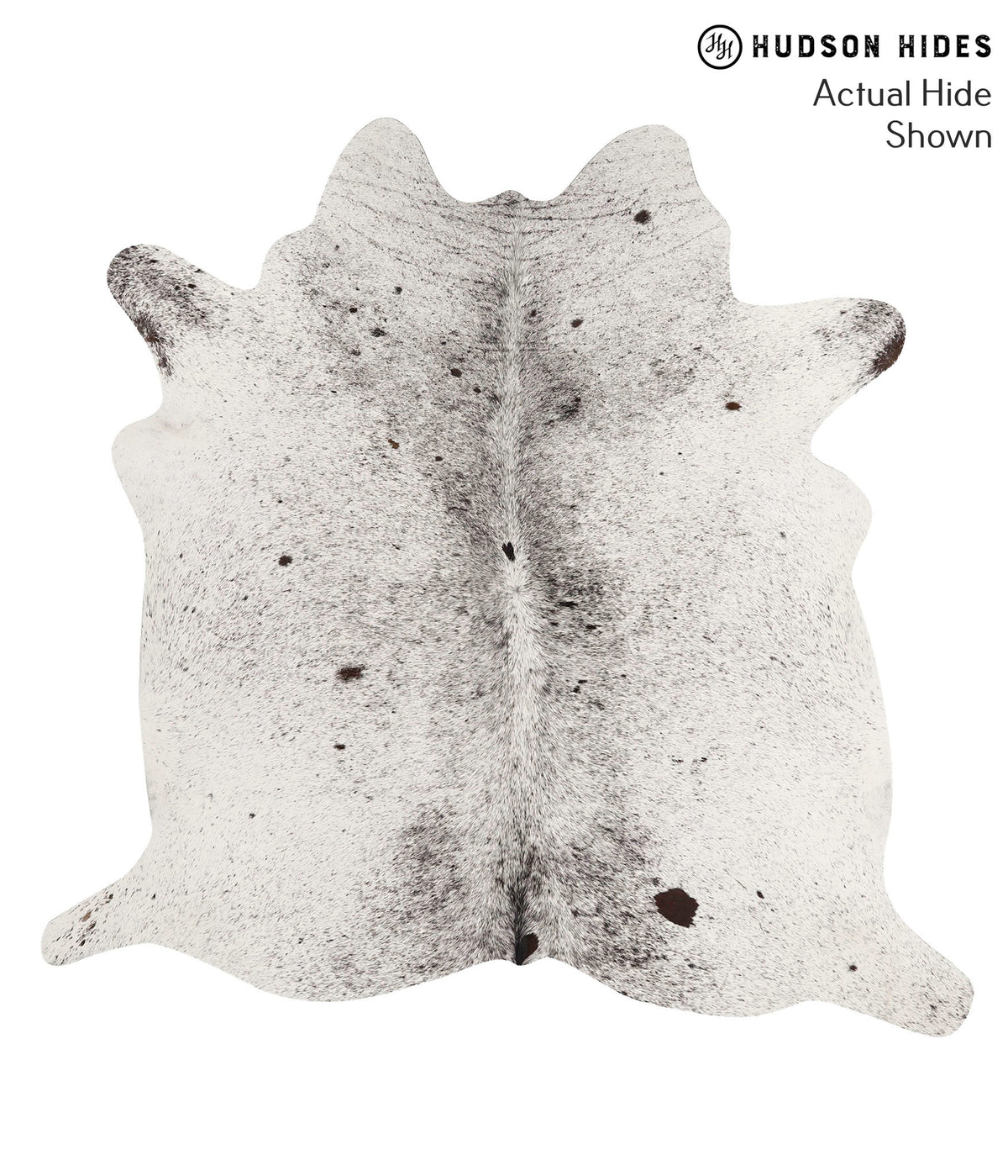 Salt and Pepper Black Cowhide Rug #68004