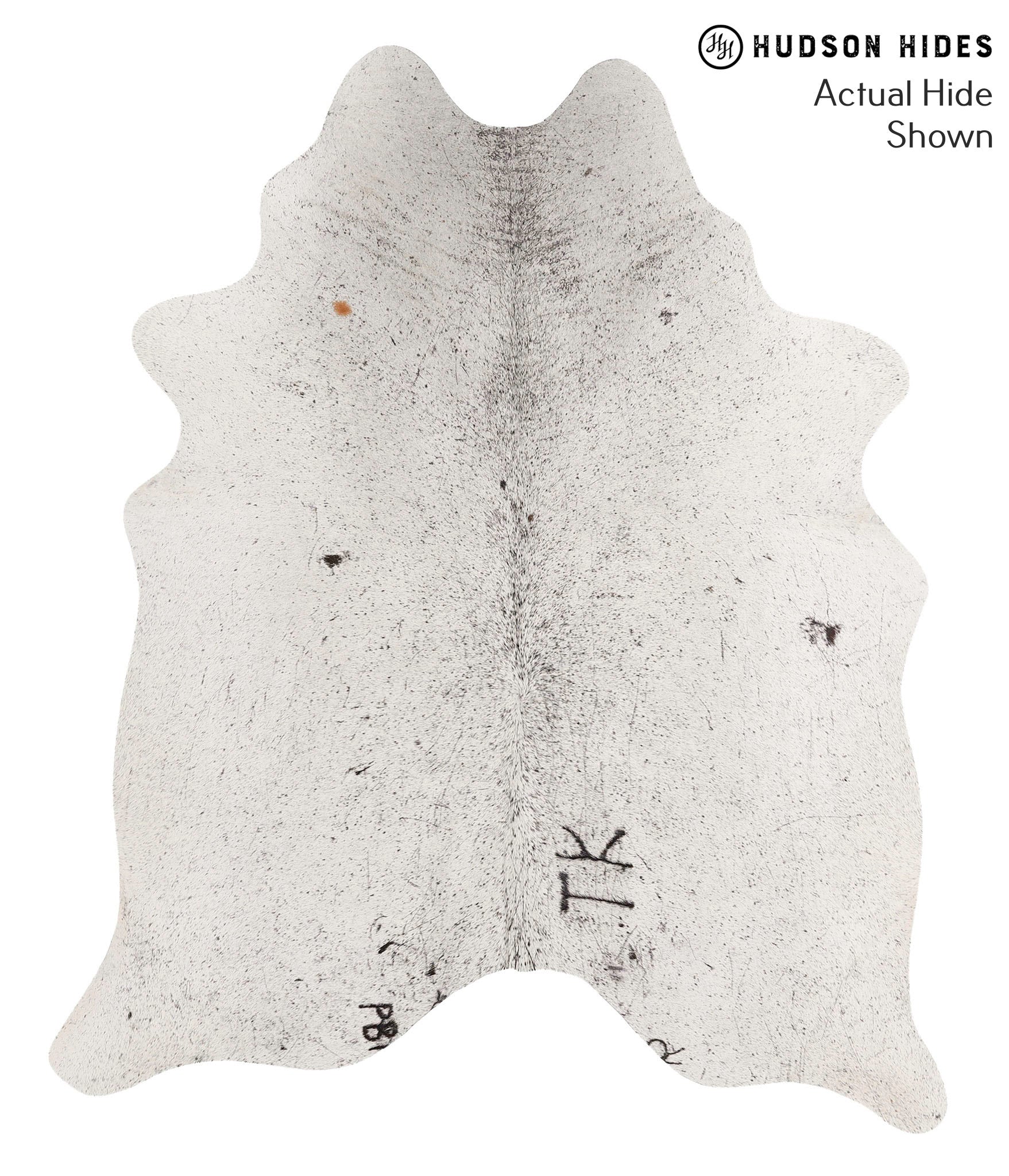 Salt and Pepper Black Cowhide Rug #68068