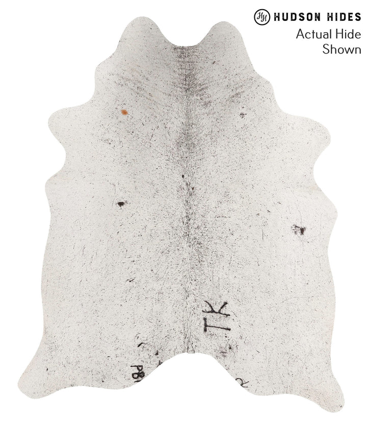 Salt and Pepper Black Large Brazilian Cowhide Rug 6'3"H x 5'2"W #68068 by Hudson Hides