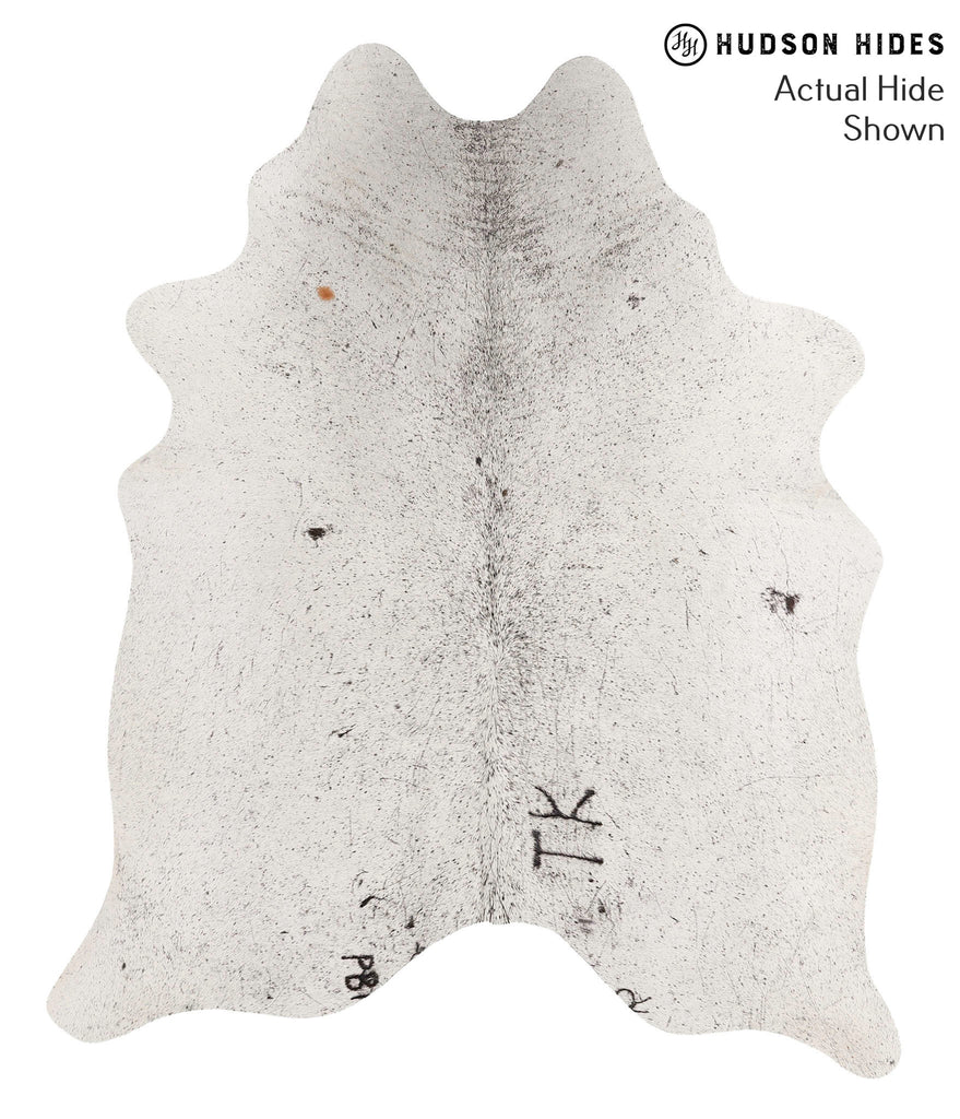 Salt and Pepper Black Large Brazilian Cowhide Rug 6'3"H x 5'2"W #68068 by Hudson Hides