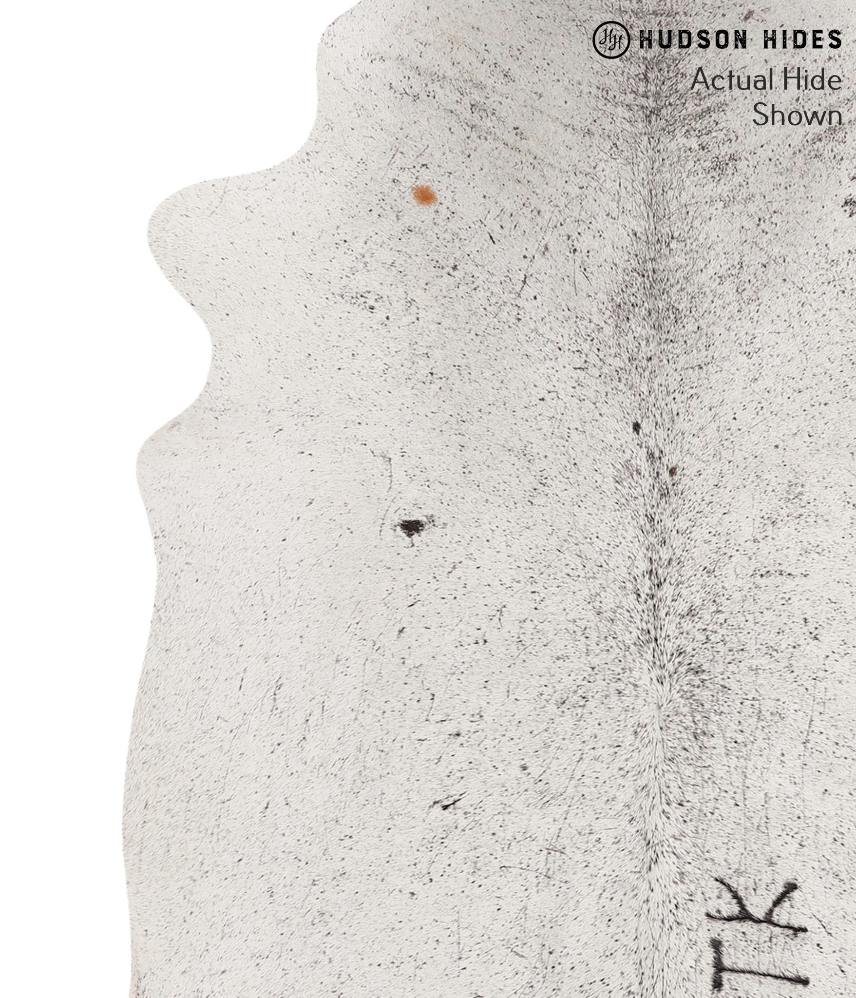 Salt and Pepper Black Cowhide Rug #68068