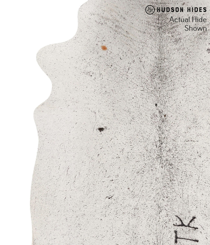 Salt and Pepper Black Large Brazilian Cowhide Rug 6'3"H x 5'2"W #68068 by Hudson Hides