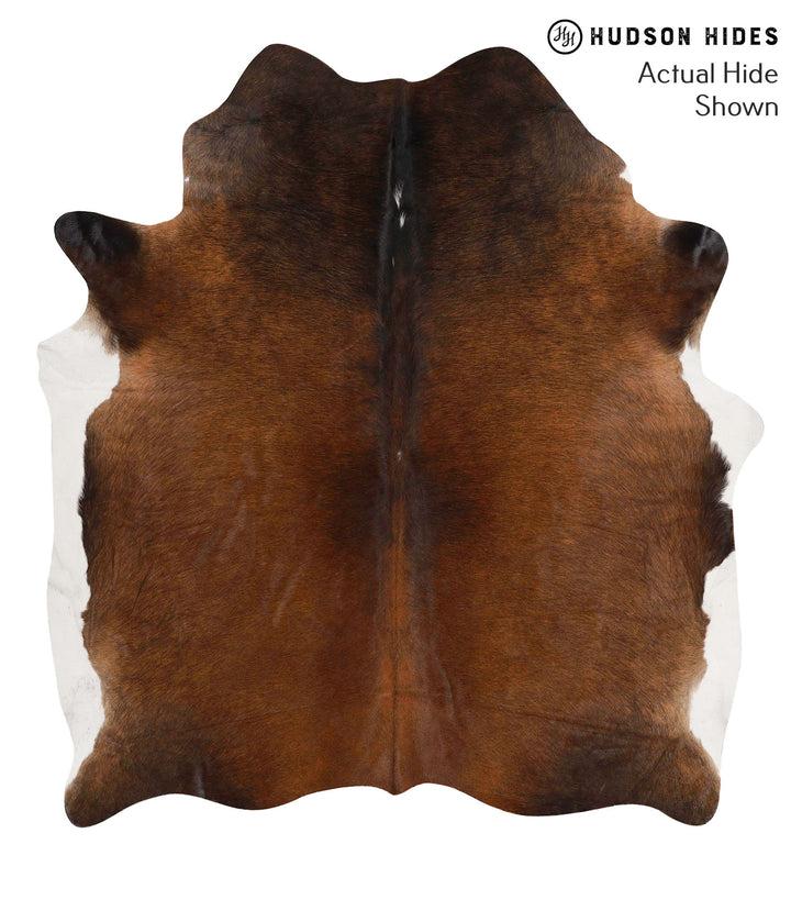 Chocolate X-Large Brazilian Cowhide Rug 7'0"H x 6'1"W #68105 by Hudson Hides