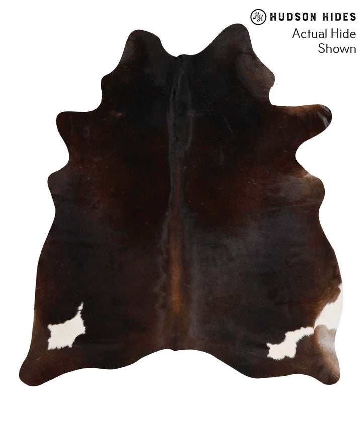 Chocolate X-Large Brazilian Cowhide Rug 6'9"H x 6'1"W #68134 by Hudson Hides