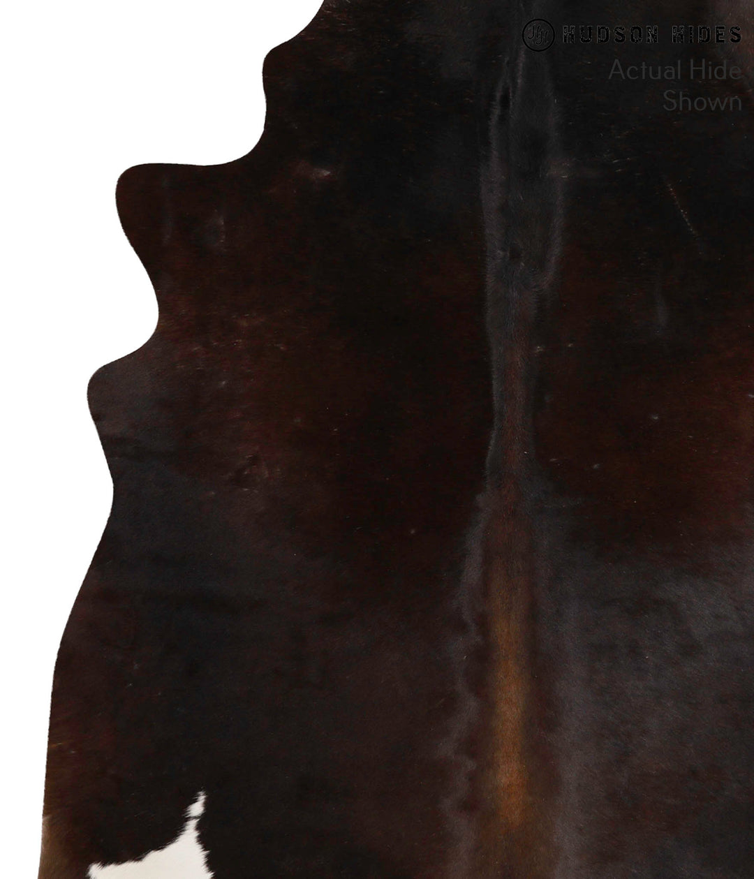 Chocolate X-Large Brazilian Cowhide Rug 6'9"H x 6'1"W #68134 by Hudson