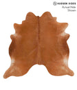 Solid Brown X-Large Brazilian Cowhide Rug 6'3"H x 6'8"W #68144 by Hudson Hides