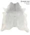 Medium Grey XX-Large Brazilian Cowhide Rug 7'3