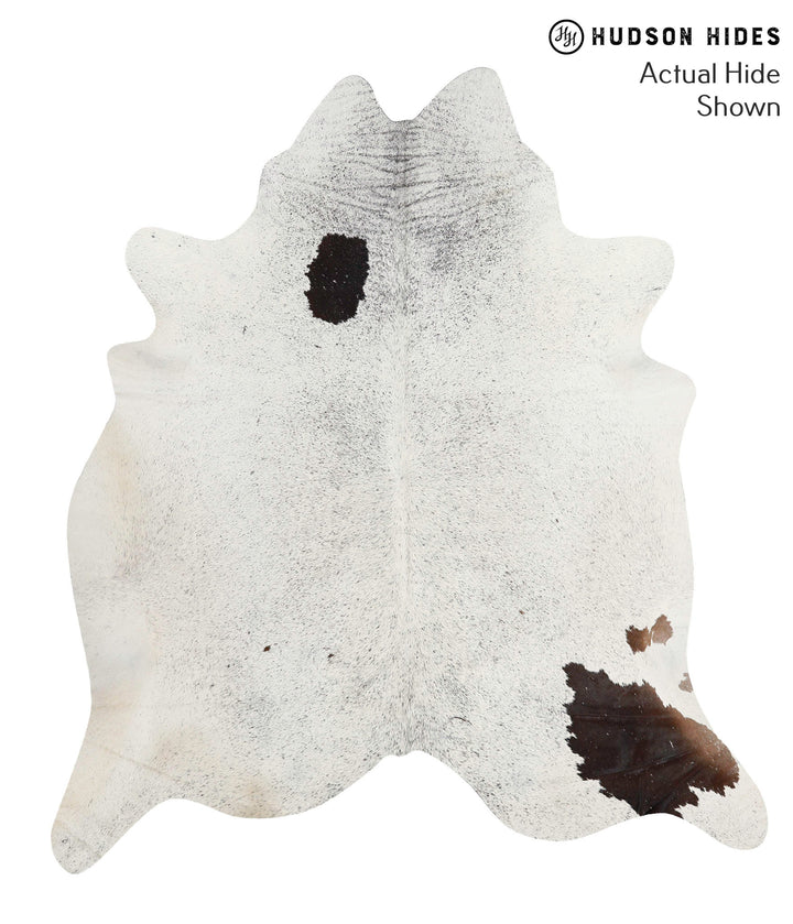 Salt and Pepper Brown X-Large Brazilian Cowhide Rug 7'5"H x 6'7"W #68311 by Hudson Hides