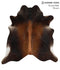 Chocolate XX-Large Brazilian Cowhide Rug 7'6