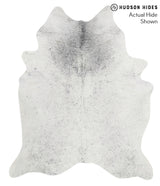 Salt and Pepper Black X-Large Brazilian Cowhide Rug 7'7"H x 6'4"W #68418 by Hudson Hides