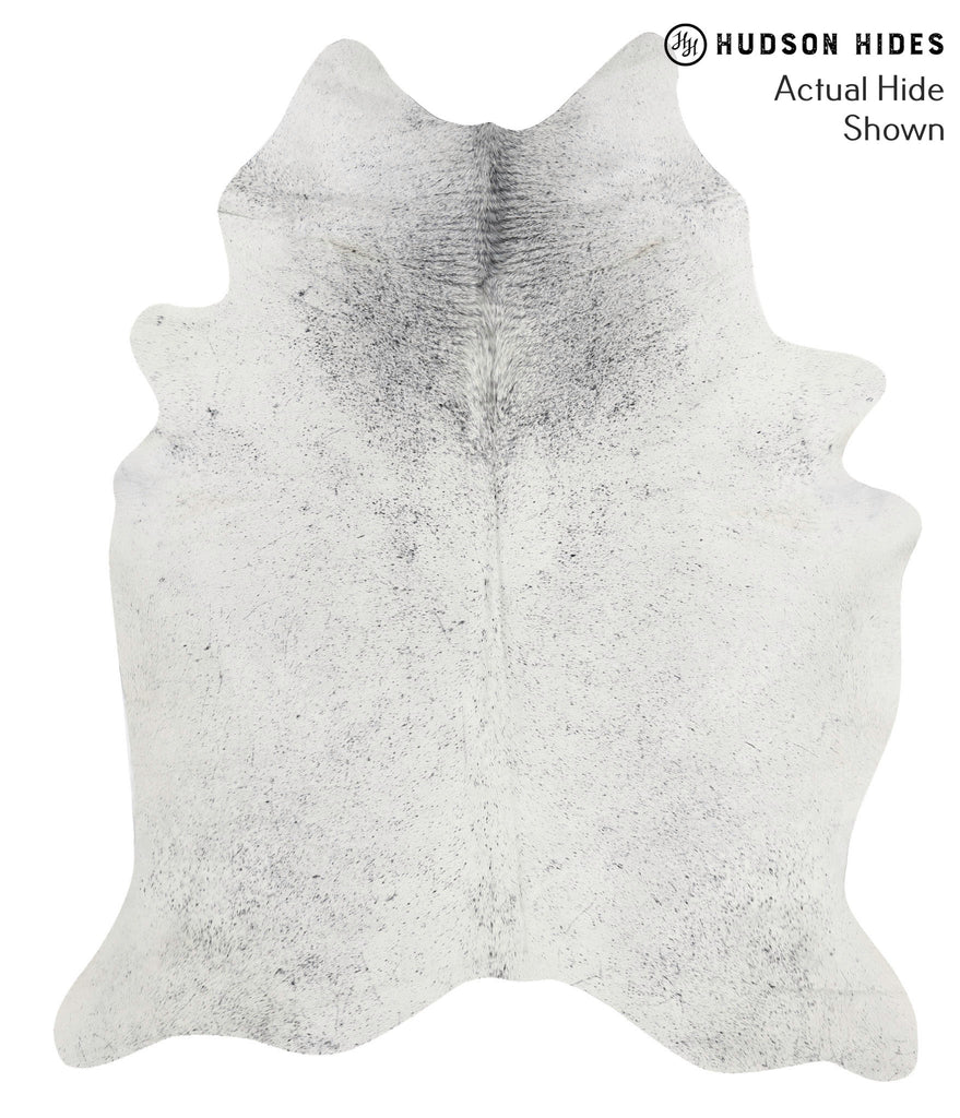 Salt and Pepper Black X-Large Brazilian Cowhide Rug 7'7"H x 6'4"W #68418 by Hudson Hides