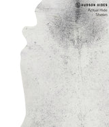 Salt and Pepper Black X-Large Brazilian Cowhide Rug 7'7"H x 6'4"W #68418 by Hudson Hides