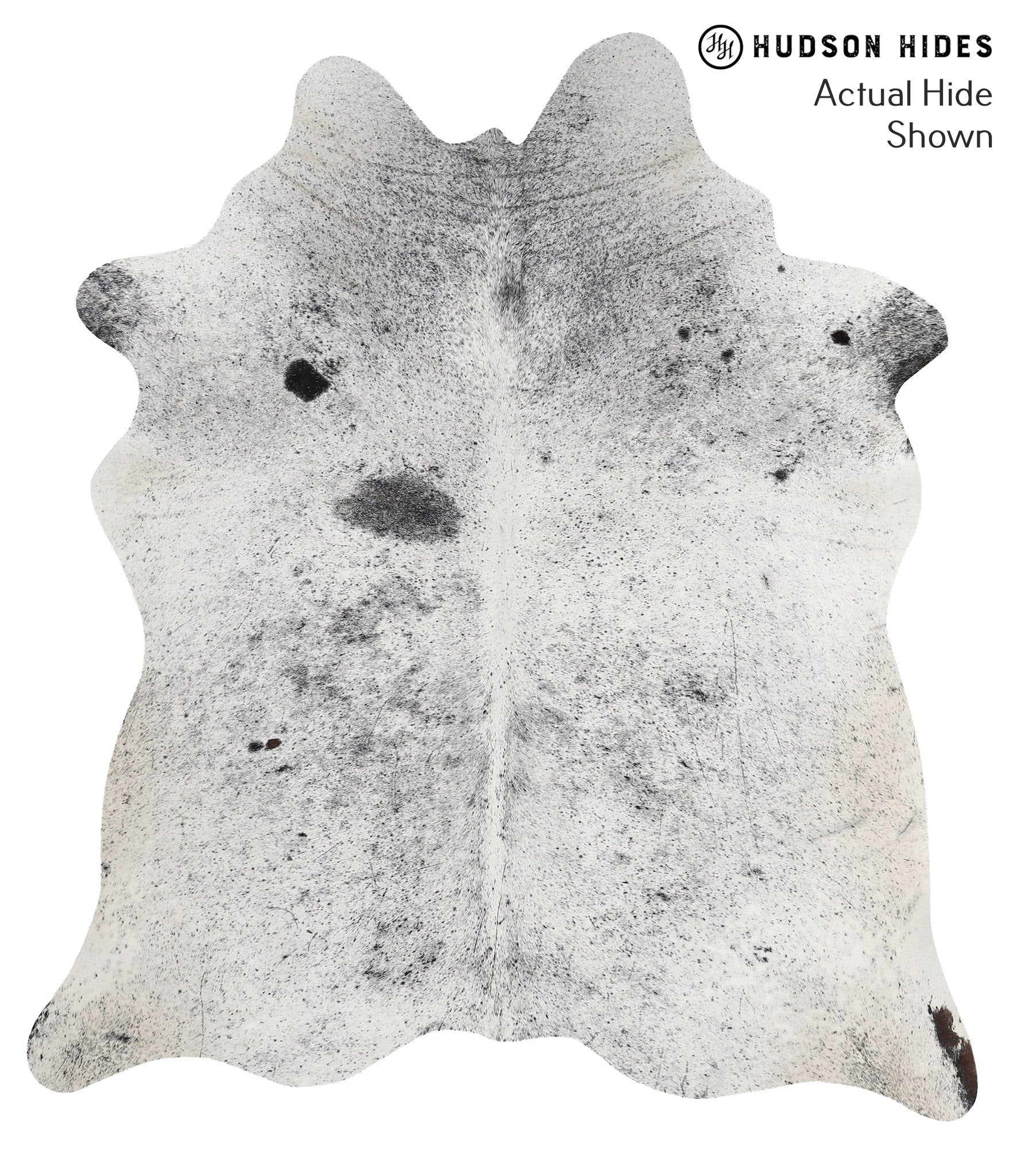 Salt and Pepper Black Cowhide Rug #68423