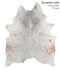 Salt and Pepper Brown X-Large Brazilian Cowhide Rug 7'1