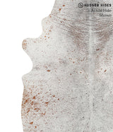 Salt and Pepper Brown X-Large Brazilian Cowhide Rug 7'1"H x 5'9"W #68469 by Hudson Hides