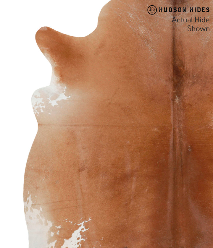 Solid Brown X-Large Brazilian Cowhide Rug 6'6"H x 6'3"W #68503 by Hudson Hides