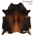 Chocolate X-Large Brazilian Cowhide Rug 6'8"H x 6'1"W #68518 by Hudson Hides