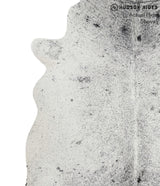 Salt and Pepper Black X-Large Brazilian Cowhide Rug 6'4"H x 6'3"W #68558 by Hudson Hides