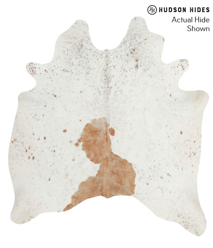 Salt and Pepper Brown X-Large Brazilian Cowhide Rug 6'8"H x 6'1"W #68594 by Hudson Hides