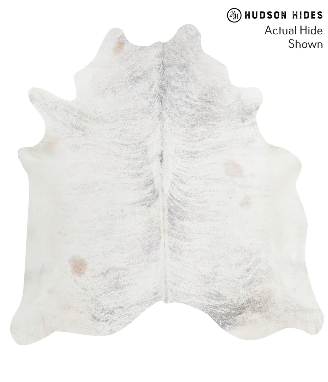 Grey Brindle X-Large Brazilian Cowhide Rug 6'11"H x 6'9"W #68643 by Hu